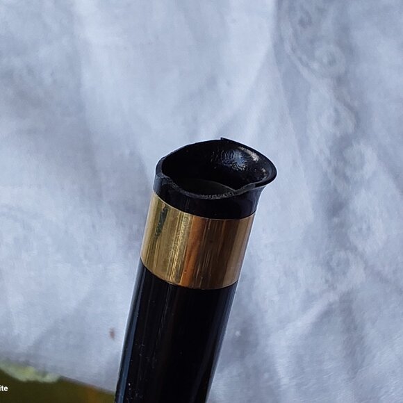 Vtg Schaeffer green marble desk set 2 fountain pens 14K gold nibs midcentury - Picture 11 of 11